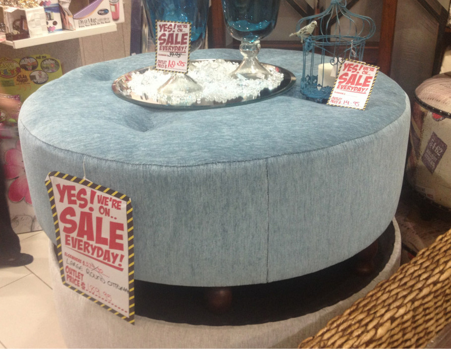 The Outlet Pic 1 - Lovely ottomans glassware on sale at The Outlet