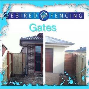 Desired Fencing Pic 5 - Gates To Match Timber Colourbond Merbau Or Tubular Steel