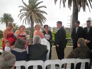 Lisa Foster - Celebrant Services Pic 4 - Such a windy rainy day at Sandringham beach rotunda