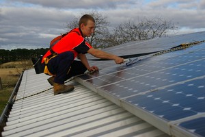 My Mate Marty Pic 3 - Solar cleaning