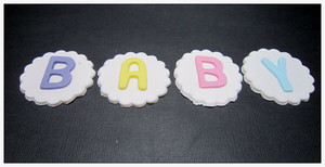 Decorate It Yourself Pic 5 - Personalised letters for cupcakes or cake