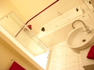 Colac Homestay Accommodation Pic 5 - spacious bathroom with spa