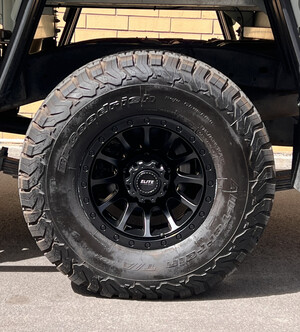 4x4 Wheels Direct Pic 3 - Elite Podium 0 50 offset fitted to 79 series Landcruiser