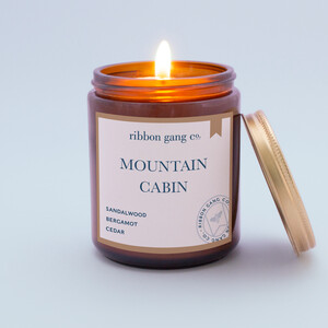 Ribbon Gang Co. Pic 4 - Mountain Cabin Candle by Ribbon Gang Co