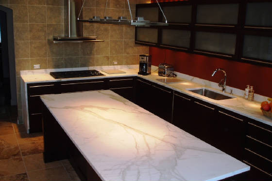 Brilliant Stone Pic 1 - Calacutta Marble Bench top