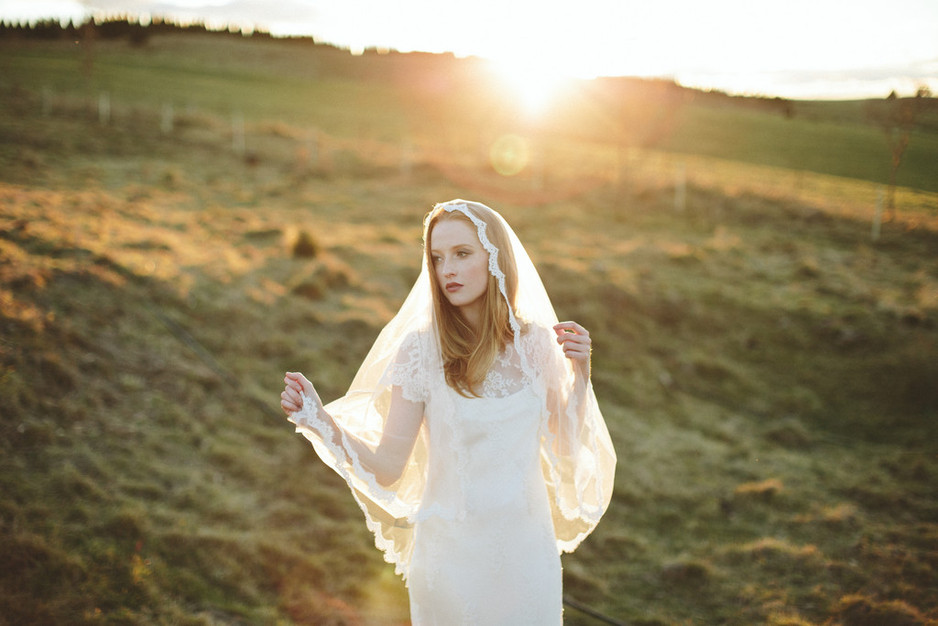 Three Sunbeams Pic 1 - Mantilla Wedding veil