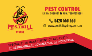 Pest Kill Sydney Pic 2 - Business Card FRONT