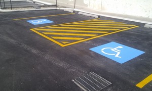 Tassie Devil Linemarking Pic 3 - Disabled bay line marking