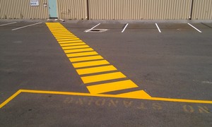 Tassie Devil Linemarking Pic 2 - Tassie Devil Linemarking provides road marking to customers requirements