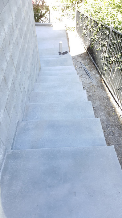 Luxury Concrete Designs & Construction Pic 1 - Tricky Concrete footpathsstairs and insitu kerb poured by Luxury Concrete Designs and Construction