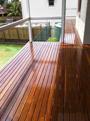 MJS Floorsanding & Polishing Pic 5 - Kwila deck in Sikkkens decking oil