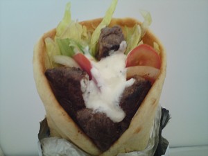 Tasty's no. 1 Burgers Souvlaki and Takeaway Pic 3 - Souvlaki available in grilled Premium Lamb Chicken Beef or beef