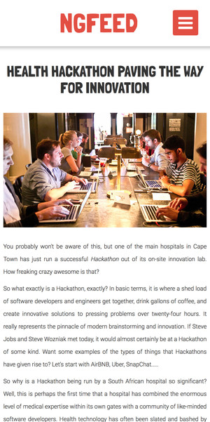 MedSquared Pic 3 - NGFeed Responsive Application