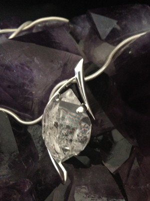 Eternal Crystals Pic 4 - Herkimer Diamond Necklace