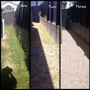 Chris' Home and Lawn Services Pic 4 - Landscaping a new property ready for tenants to move in