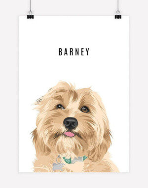 Oh Barney Pic 4 - Custom pet portrait