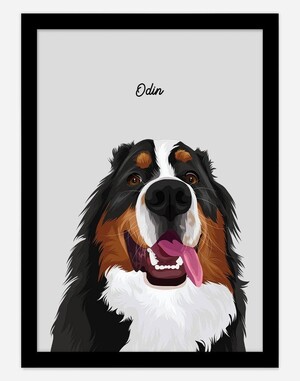 Oh Barney Pic 5 - Custom dog portrait