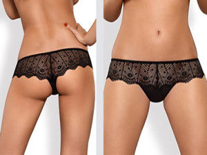 Sassy Lady Lingerie Pic 4 - Obsessive Moketta Shorties quality black lace cheeky panty short with scalloped leg hem These are a must have panty limited stock