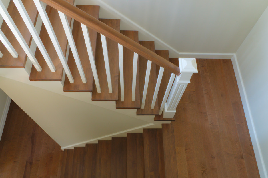 Elite Stairs Pic 1 - Closed Rise Cut String Staircase with Timber Balustrade