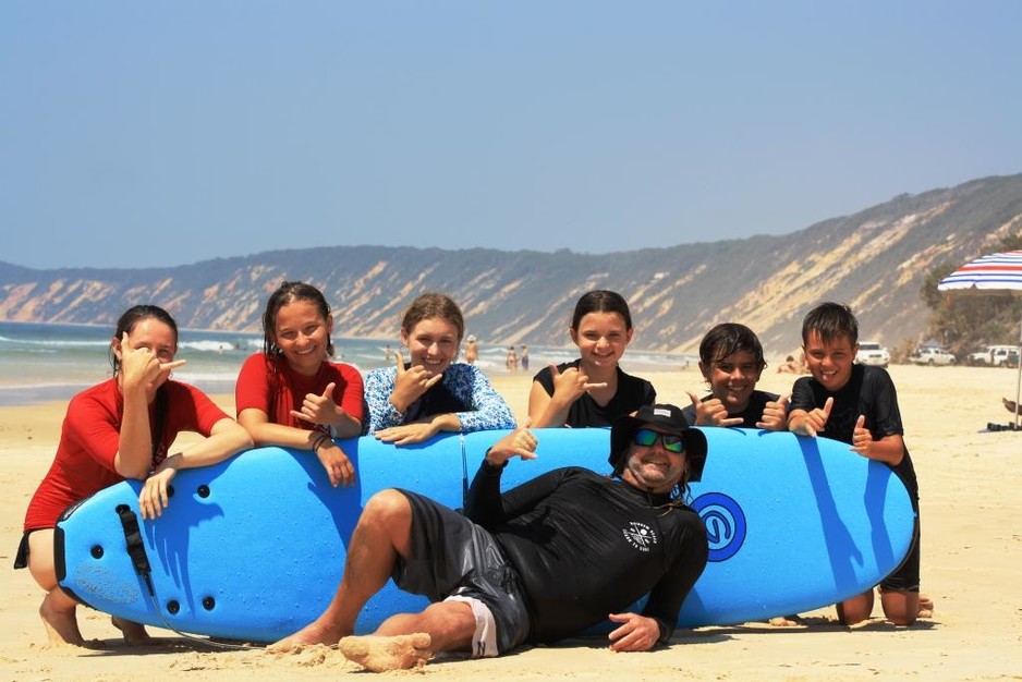 Rainbow Beach Learn to Surf Pic 1 - Super fun in the sun at Rainbow Beach