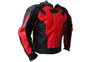 HighRanger Motorcycle gear Pic 4 - HighRanger Motorcycle Leather Jacket Speed 20 BlackRed