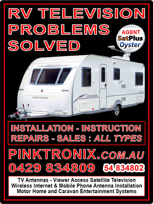 PinkTronix Pic 1 - PinkTronix is proud to offer a large range of services in consumer electronics but THE WORK MOST FAVOURED IS RV AND CARAVAN