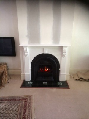 Empire Plumbing & Gas Pic 2 - Full fireplace and tiling