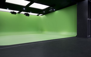 Fs Chapel St Studios Pic 5 - Green Screen Cyclorama featuring folding block out doors to light and soundproof the green screen area