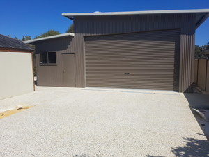 Spinifex Sheds Pic 4 - Double Skillion finished off with our Decorative concrete surround