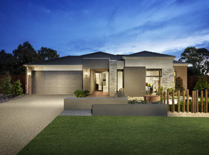 Carlisle Homes, Casiana Grove Pic 2 - The Hampton with the Freshwater facade on display at Casiana Grove Cranbourne West