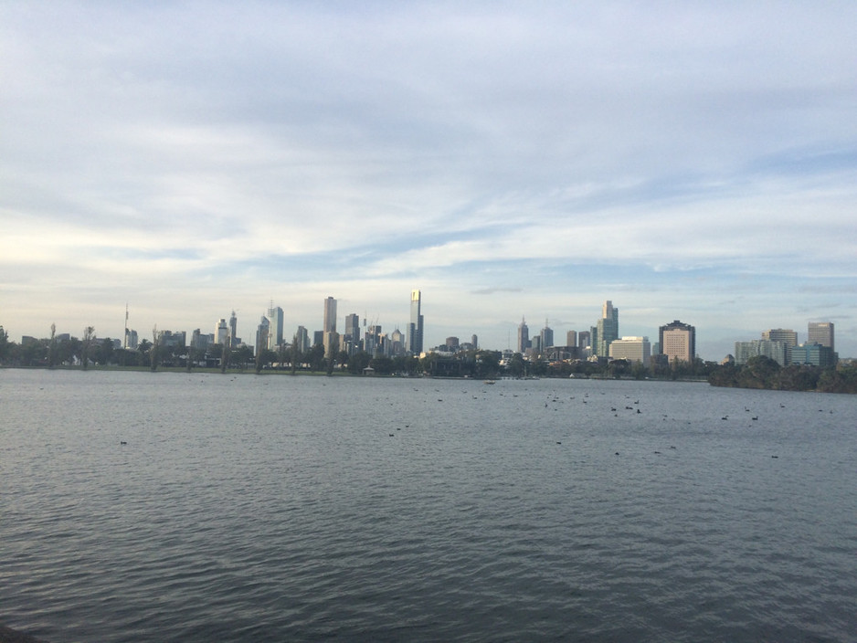 Carousel Pic 1 - View over the lake to the CBD from Carousel