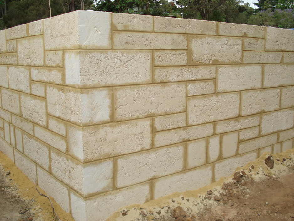 Elite Limestone Pic 1 - random wall in kalamunda residential project