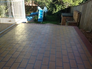 Concrete Driveways Sydney Pic 4 - Stencilcrete side path