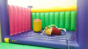 Lollipops Playland and Cafe Pic 5 - The blow up jumping castle