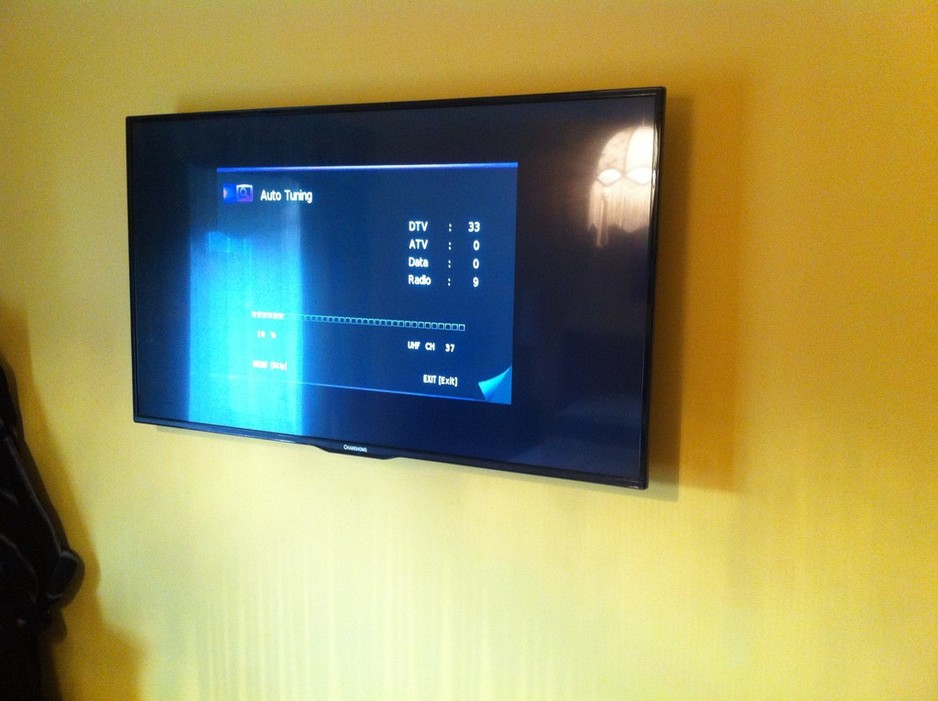 TV 101 Pic 2 - TV wall mounting and tuning