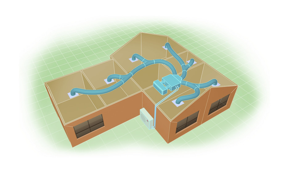 NewAge Air Conditioning & Heating Pic 1 - Ducted air conditioning diagram