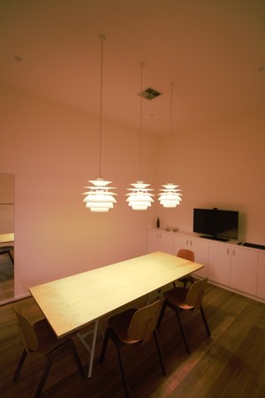 CED Services Group Pic 4 - Office fit out in Collingwood with designer pendant lights