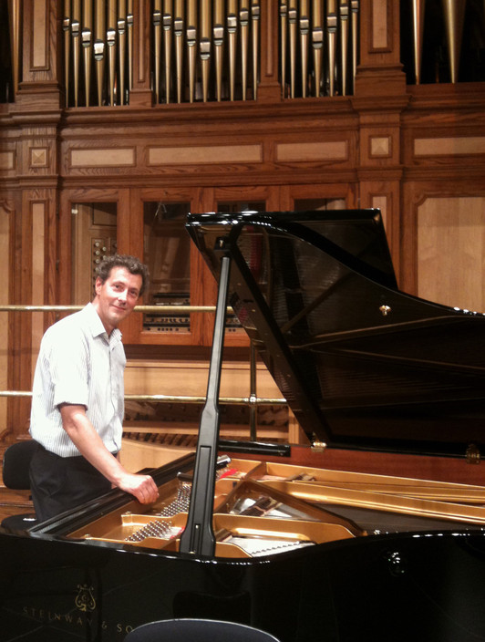 Guus Van Den Braak Pic 1 - Tuning in Adelaide Town Hall