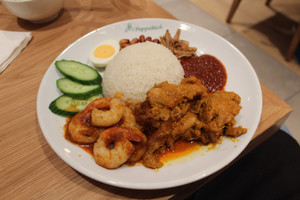 PappaRich Pic 5 - Nasi Lamek with Curry CHicken Sambal Prawns