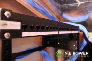 N.E Power Solutions Pty Ltd Pic 2 - Residential house was cabled to allow for networking throughout the house A small patch panel was installed within ceiling space