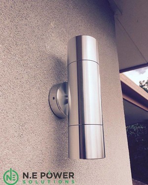 N.E Power Solutions Pty Ltd Pic 3 - Exterior wall lights installed after build completion