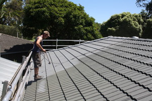 Aus-Tech Roofing Pic 2 - Painting of Roof