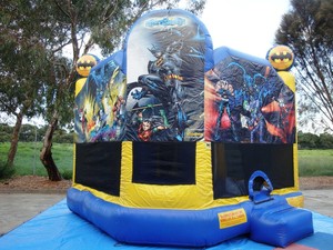 Jump N Play Castles Pic 3 - Batman 5 in 1 Combo Jumping Castle From 300 5m x 5m x 5m