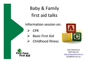 First Care First Aid Pic 2 - Courses available on a demand basis