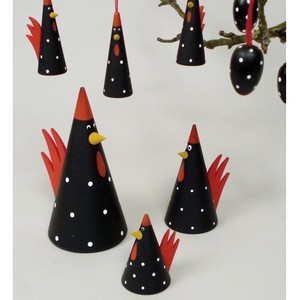 The Holiday Shoppe Pic 3 - Larssons Tra Rooster Decorations These adorable roosters come in a multitude of sizes Ones to hang ones to add to your candle wreath and to be displayed on your table