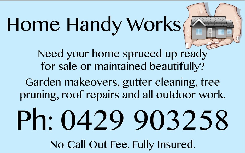 Home Handy Works Pic 2 - You may have seen my sign on the verge Pop in to ask for a quote when you next see it