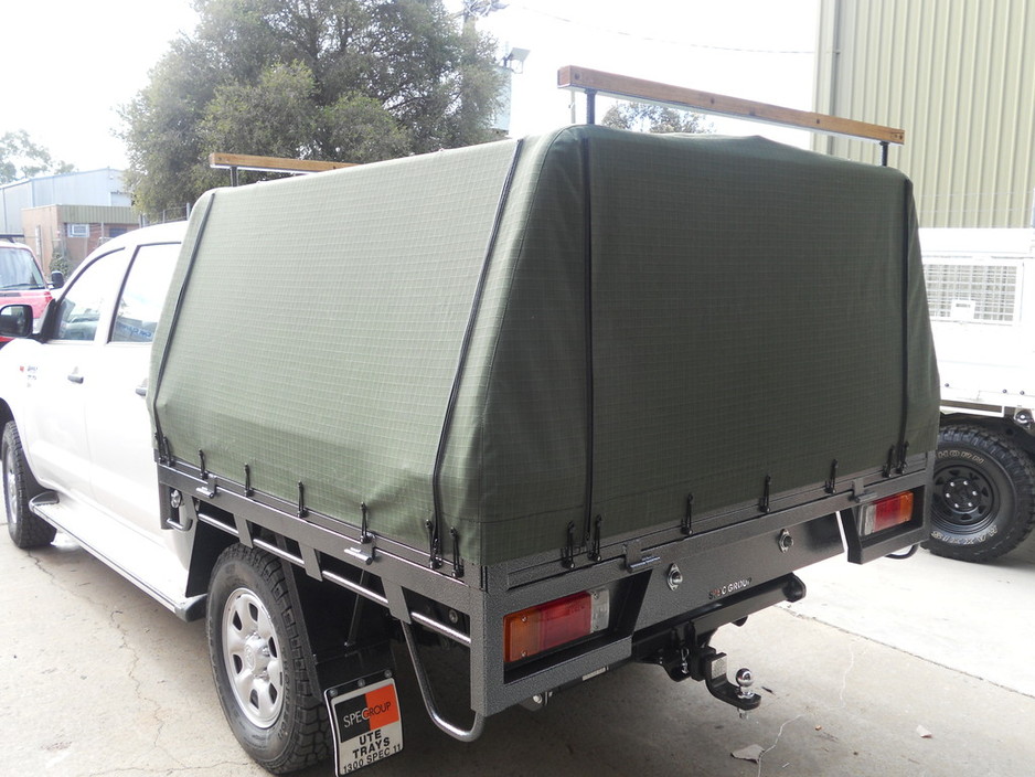 A Grade Upholstery Pic 1 - Canvas Cover on Back of Ute