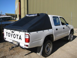 A Grade Upholstery Pic 3 - Hilux Ute Fast Back Canopy with Mesh Window