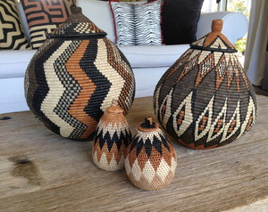 Marissa Itzler designs Pic 5 - Handwoven Ukhamba baskets from Kwazulu Natal in South Africa