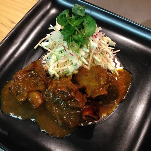 About Thyme Restaurant Pic 4 - Slow Cooked Short Ribs in Mango BBQ Sauce w radish apple slaw